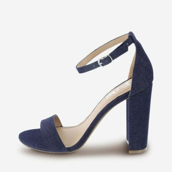 NIB Brash Women's 8.5 Houston Shoes Heels Blue - Picture 2 of 5